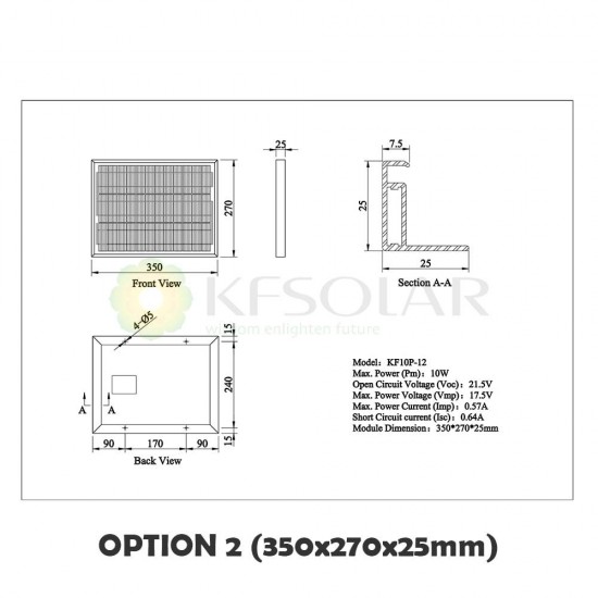 Polycrystalline Solar Panel 10W